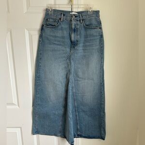 COS Blue Denim Maxi Skirt